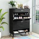 AWQM SHOE CABINET, IMPROVED FREE STANDING SHOE STORAGE CABINET - Scratch & Dent