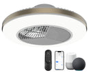 JHHF Ceiling Fan Remote Control Lighting 20'' Enclosed Bladeless Fan - Ash Gold - Like New