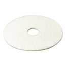 3M™ 4100 SUPER POLISHING FLOOR PADS, 20" DIAMETER, WHITE, BOX OF 5 - Brand New
