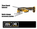 DEWALT 20V MAX Lithium Cordless Brushless 4 Tool Combo Kit DCK4050M2WH172B Like New
