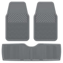 ClimaTex Heavy Duty Car Truck Van SUV Automotive Floor Mat 3 Piece Set Gray - Brand New