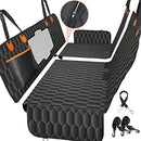 CHUMAJOR 6-IN-1 DOG CAR SEAT COVER 60/40 SPLIT 100% WATERPROOF GD093 - BLACK - Like New