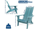 QOMOTOP FOLDABLE ADIRONDACK CHAIR - BLUE - Like New