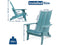 QOMOTOP FOLDABLE ADIRONDACK CHAIR - BLUE - Like New