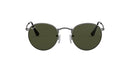 RAY-BAN ROUND METAL SUNGLASSES LENS WIDTH: 53MM - GUNMETAL GREEN - Like New