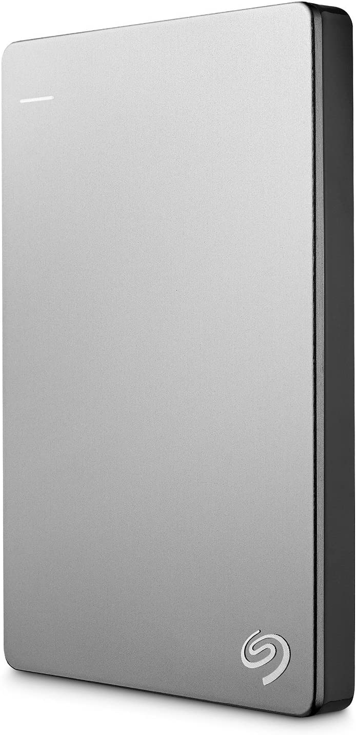 Seagate STDS1000100 1TB Backup Plus Slim USB 3.0 External Hard Drive Silver - Like New