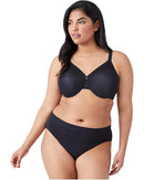 WACOALSIMPLE SHAPING MINIMIZER UNDERWIRE BRA 857109 - SIZE: WOMEN 34C - BLACK - Brand New
