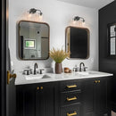 KSANA Black Bathroom Light Fixtures, 2 Light Matte Black Vanity Lights - Brand New