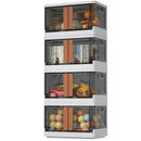 HAIXIN PLASTIC STORAGE CONTAINERS STACKABLE CLOSET ORGANIZERS AND STORAGE WHITE - Like New