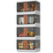 HAIXIN PLASTIC STORAGE CONTAINERS STACKABLE CLOSET ORGANIZERS AND STORAGE WHITE - Like New