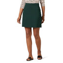 AMAZON ESSENTIALS WOMEN'S PONTE PULL-ON MINI LENGTH A-LINE SKIRT  - DARK GREEN - Brand New