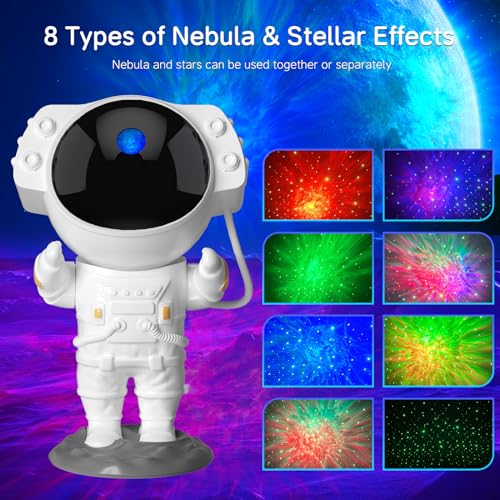 HIJOPIB Star Projector Nebula Galaxy Bedroom Starry Ceiling Led Lamp - WHITE Like New