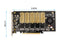 5 Slot M.2 B-Key SATA Base SSD PCI-e 3.0 x2 Bandwidth Expansion Card Require