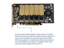 5 Slot M.2 B-Key SATA Base SSD PCI-e 3.0 x2 Bandwidth Expansion Card Require