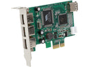 StarTech PEXUSB4DP 4 Port PCI Express Low Profile High Speed USB Card - PCIe USB