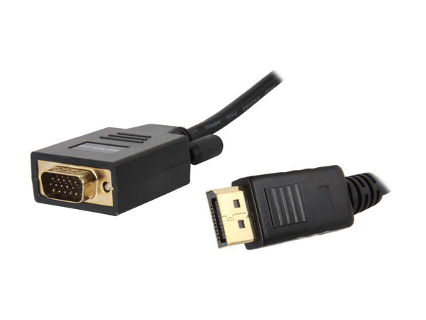 StarTech.com DP2VGAMM6 6 ft. Black Connector A: 1 x DisplayPort Male

Connector