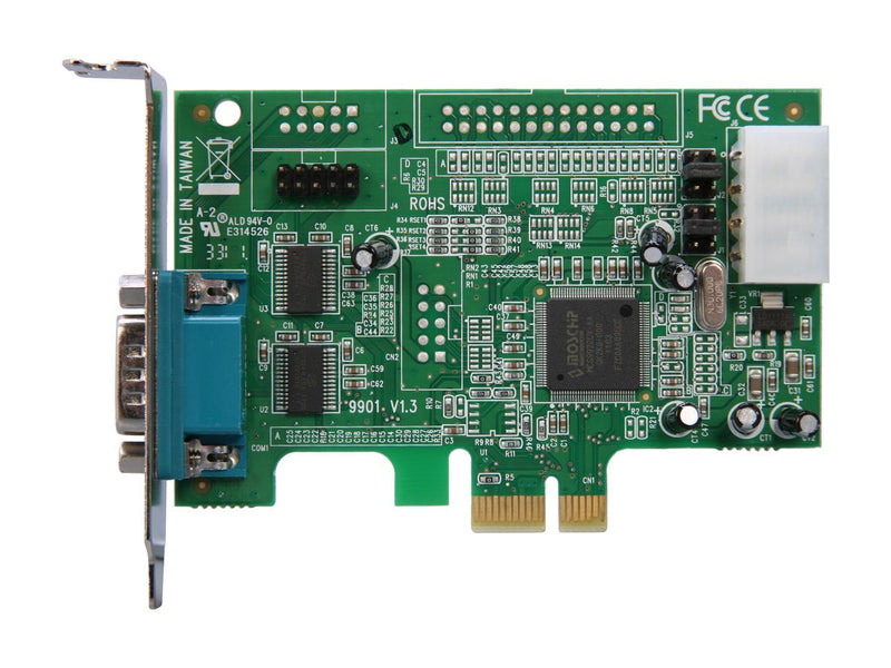 StarTech.com 2 Port Low Profile Native RS232 PCIE Serial Card with 16550 UART