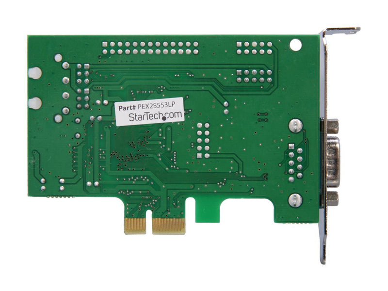 StarTech.com 2 Port Low Profile Native RS232 PCIE Serial Card with 16550 UART