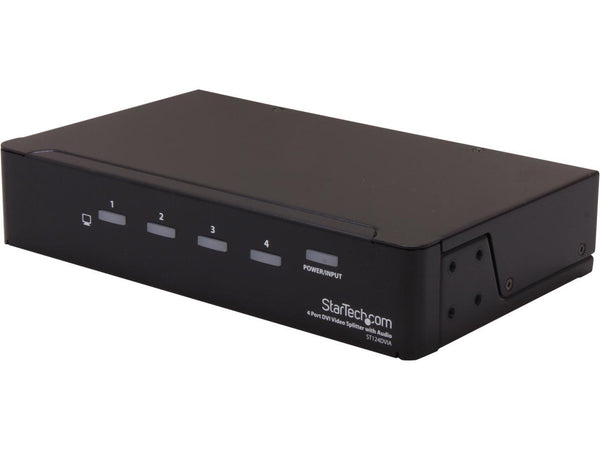 StarTech.com 4 Port DVI Video Splitter with Audio ST124DVIA