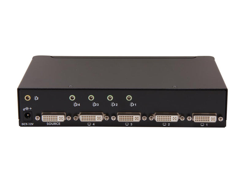 StarTech.com 4 Port DVI Video Splitter with Audio ST124DVIA