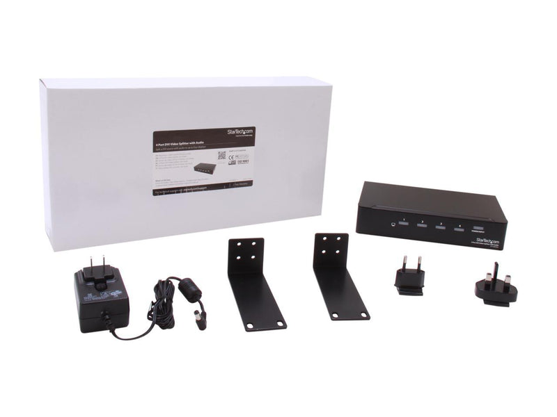 StarTech.com 4 Port DVI Video Splitter with Audio ST124DVIA