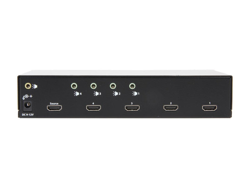 StarTech.com ST124HDMI2 4 Port High Speed HDMI Video Splitter w/ Audio