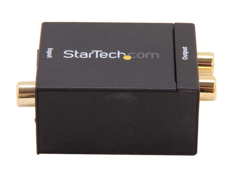 StarTech.com SPDIF2AA SPDIF Digital Coaxial or Toslink to Stereo RCA Audio