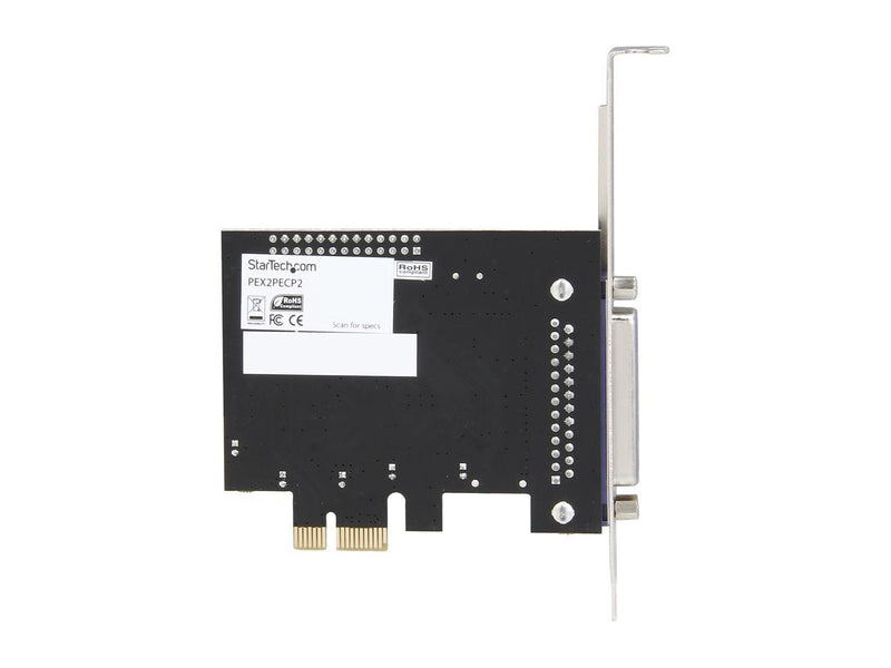 StarTech.com 2 Port PCI Express / PCI-e Parallel Adapter Card – IEEE 1284 with