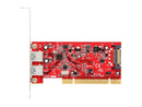 StarTech.com 2 Port PCI SuperSpeed USB 3.0 Adapter Card with SATA Power Model