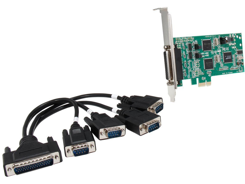 StarTech.com 4 Port PCI Express PCIe Serial Combo Card - 2 x RS232 2 x RS422 /