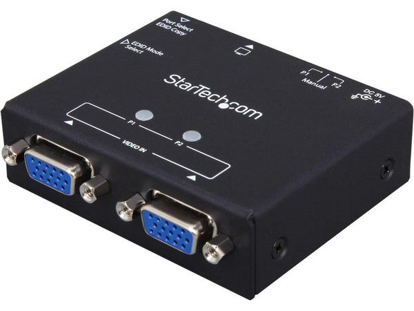 StarTech.com 2-Port VGA Auto Switch Box with Priority Switching and EDID Copy