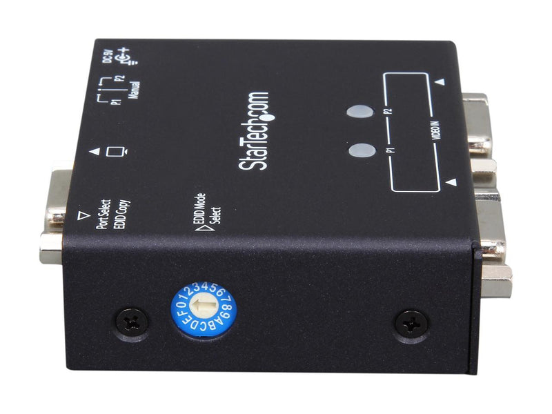 StarTech.com 2-Port VGA Auto Switch Box with Priority Switching and EDID Copy