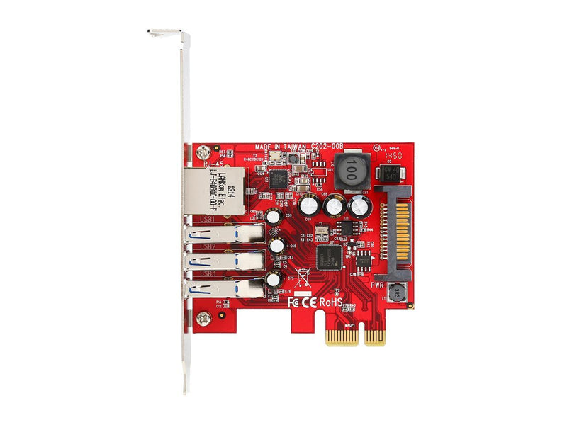 StarTech.com 3-port PCI Express USB 3.0 card + Gigabit Ethernet Model