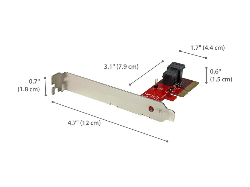 StarTech.com x4 PCI Express to SFF-8643 Adapter for PCIe NVMe U.2 SSD Model