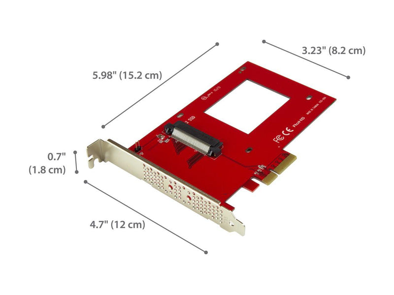 StarTech PEX4SFF8639 StarTech.com U.2 to PCIe Adapter - x4 PCIe - For 2.5" U.2