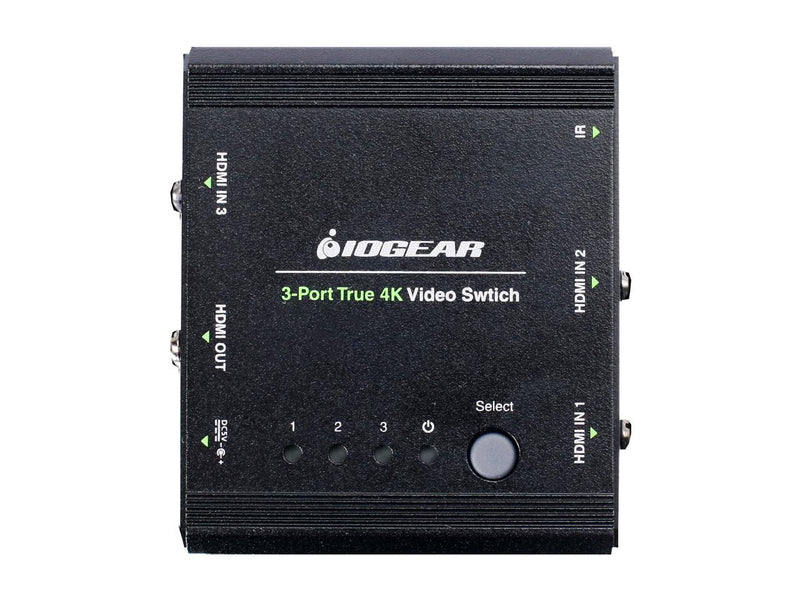 IOGEAR 3-Port True 4K Switch with HDMI Connection GHSW8431