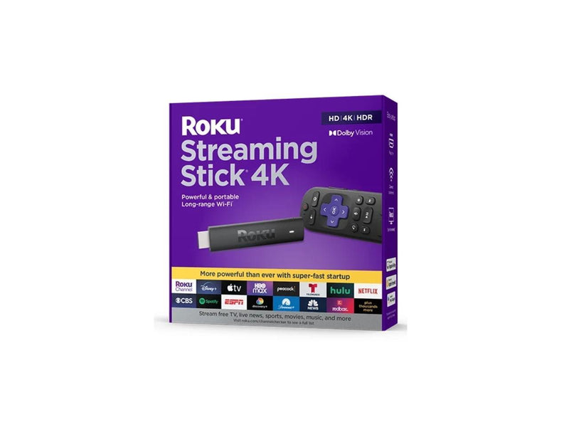 Roku Streaming Stick 4K | Streaming Device with Voice Remote and Long-Range