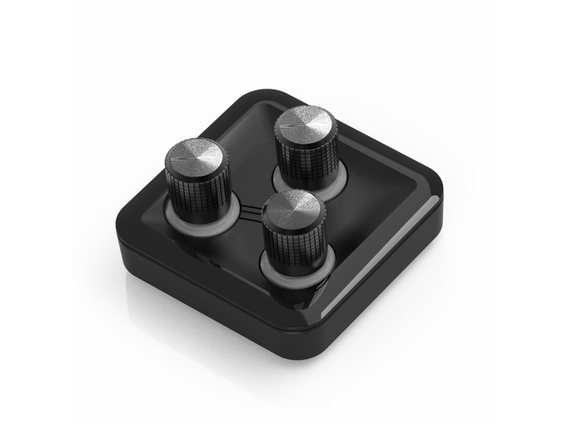 MasterHUB 3xKnob Module: Precision Control with Customizable Knobs and RGB LEDs