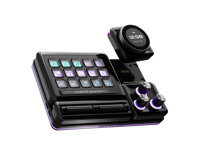 MasterHUB 3xKnob Module: Precision Control with Customizable Knobs and RGB LEDs