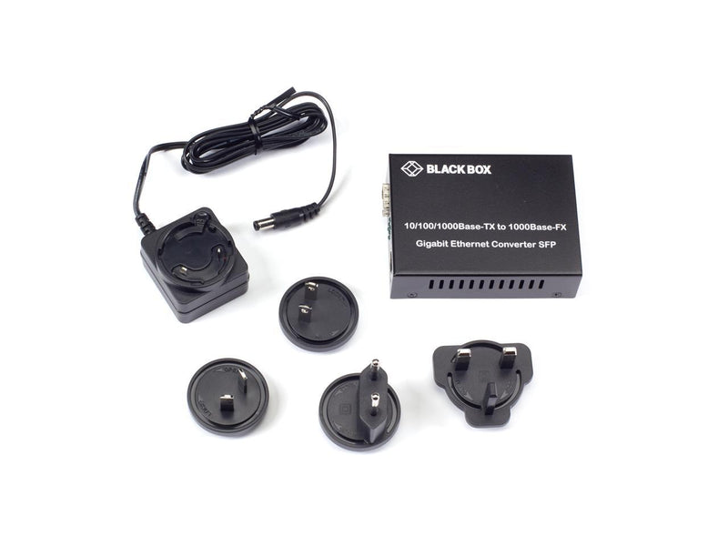 Black Box Pure Networking Gigabit Ethernet (1000-Mbps) Media Converter -