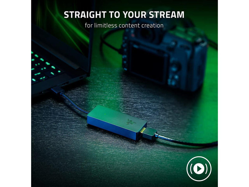 Razer Ripsaw X USB Capture Card with Camera Connection for Full 4K Streaming