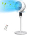 ABOLEF PEDESTAL FAN FOR BEDROOM, REMOTE CONTROLLED, WHOLE ROOM - Scratch & Dent