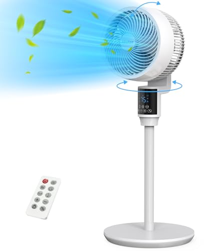 ABOLEF PEDESTAL FAN FOR BEDROOM, REMOTE CONTROLLED, WHOLE ROOM - Scratch & Dent