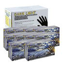 GENERIC BULK DISPOSABLE NITRILE GLOVES 9 MIL CASE OF 1000, LARGE - BLACK - Brand New
