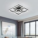 GEADI Led Ceiling Light, Modern 4-Square Ceiling Lamp 52W Dimmable Flush Mount - Like New