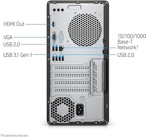 HP Pavilion Desktop i5-8400 8GB 16GB Optane 1TB HDD 590-P0050 - SILVER - Like New