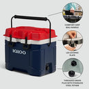IGLOO TRAILMATE COOLER | INSULATED HARD SHELL ICE CHEST 25QT - AMERICANA - Like New