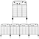 Sunnydaze Winding Vines 10-Foot 4-Piece Steel Decorative Garden Fence Panels - Like New