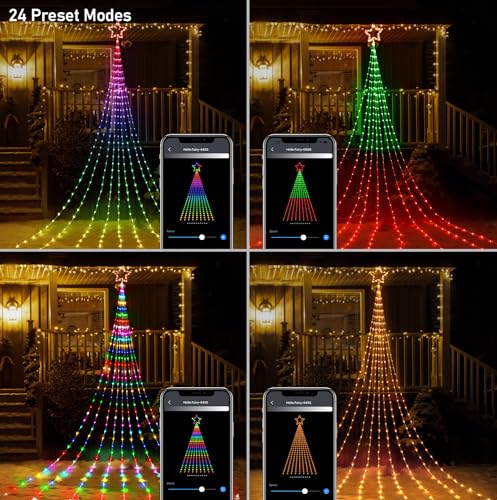 PROBRO Smart Christmas Lights, Static & Dynamic Modes, 245 LEDs, Multicolor - Like New