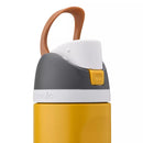 OWALA 24OZ FREESIP STAINLESS STEEL WATER BOTTLE - YELLOW/WHITE CAP - Brand New